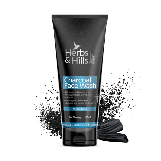 Herbs & Hills Charcoal Face Wash 100 ml