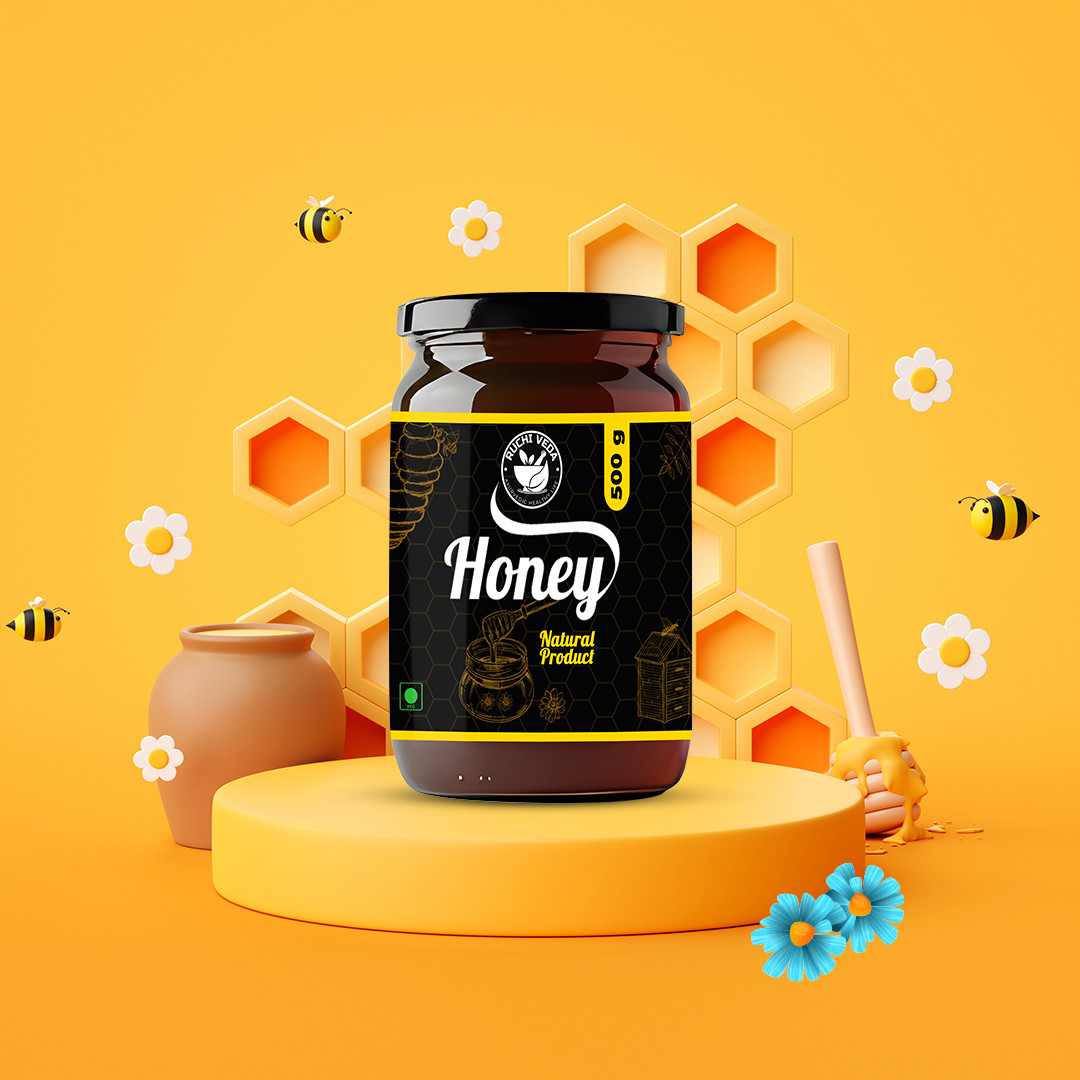 100% Natural Honey | Best Raw Honey | Pure, Fresh & Ayurvedic Honey | 500g