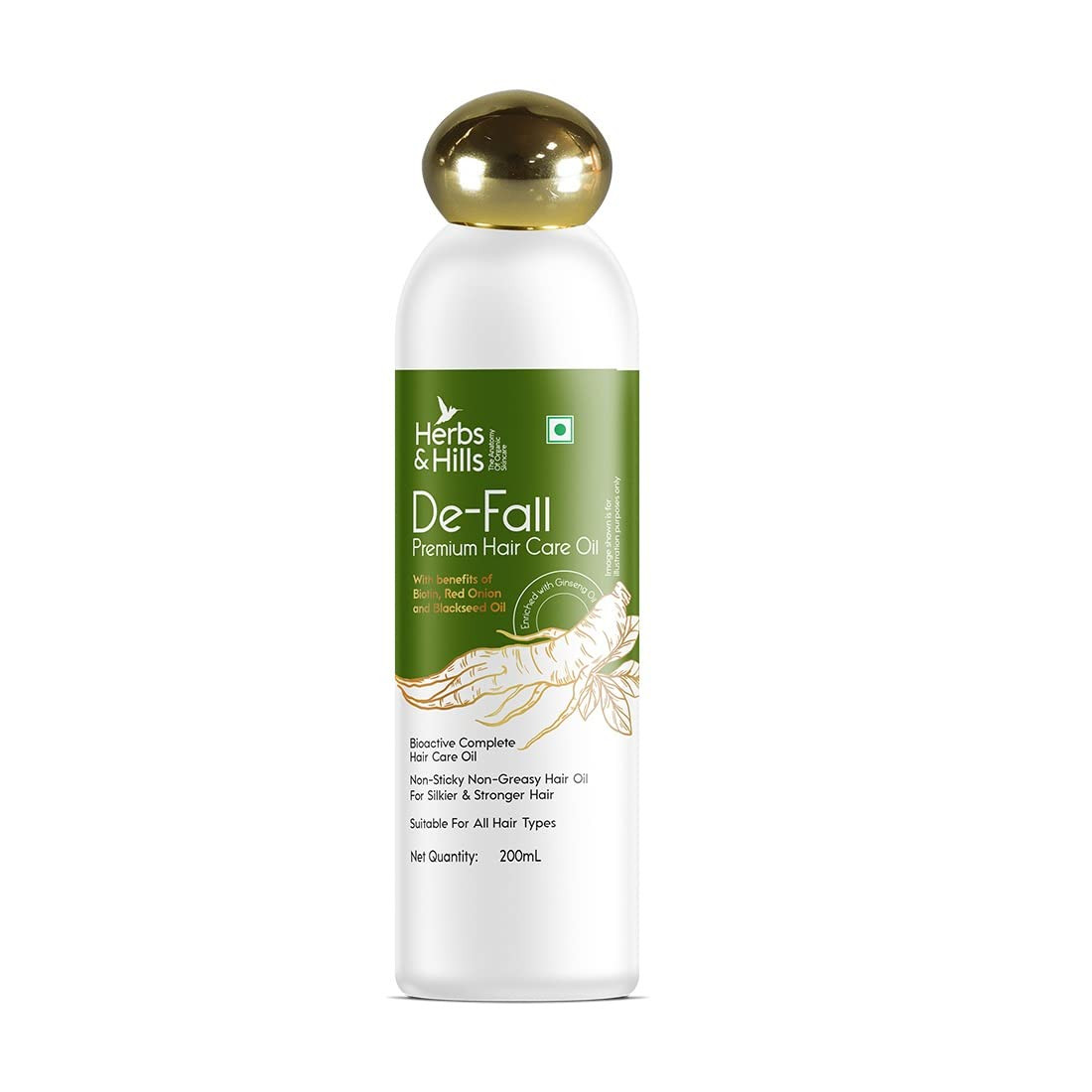 Herbs & Hills De Fall Premium Hair Care Oil - 200ml