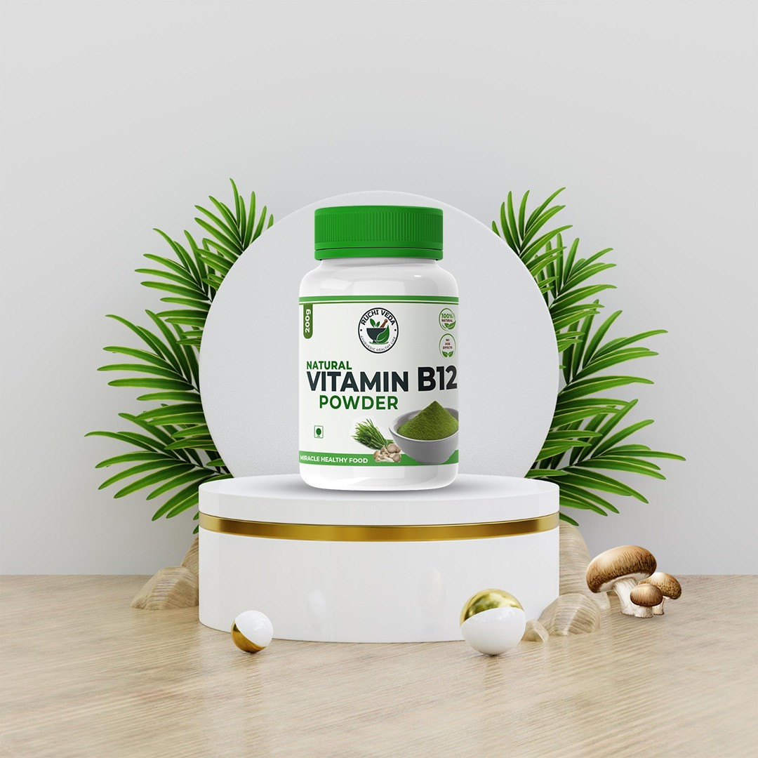 Natural Plant Based Vitamin B12 Powder for Increase B12 level & Immunity, Good For Digestion And Boost Energy